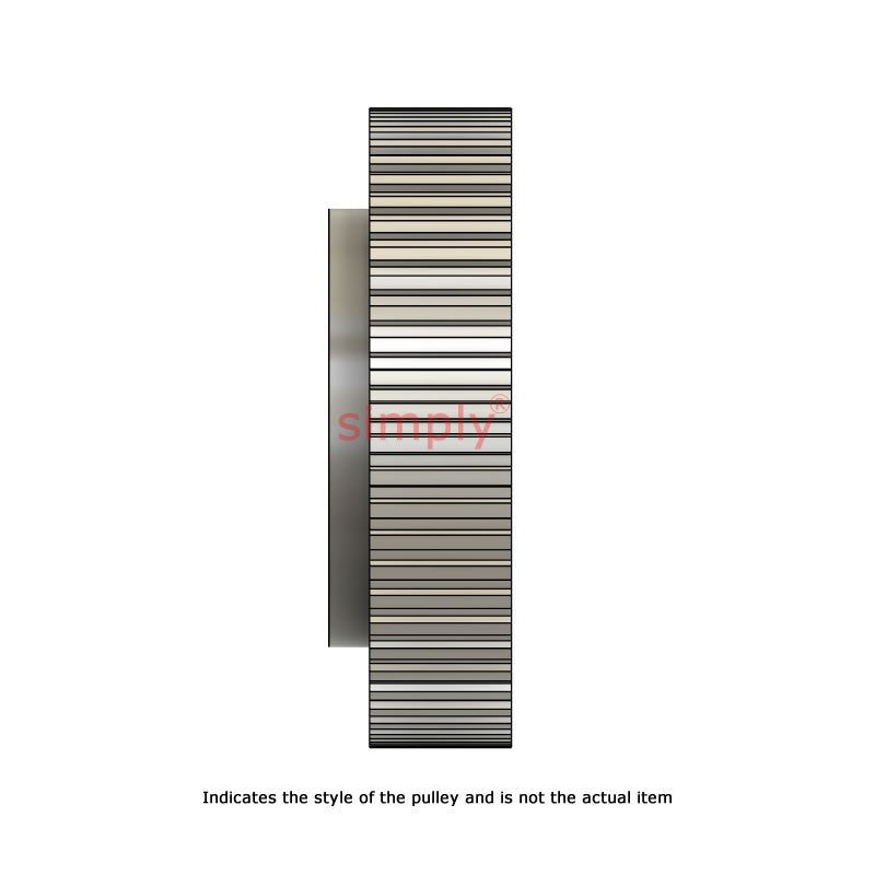 Aluminium Pilot Bore T5 Timing Pulley 5mm Pitch 44 Tooth for 16mm Wide Belts