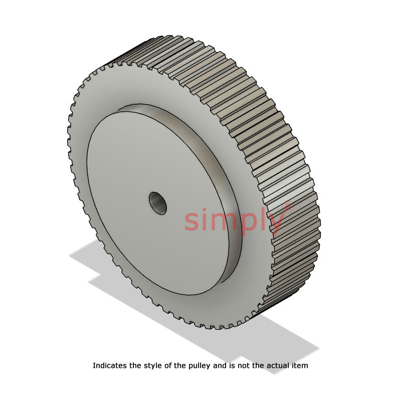 Aluminium Pilot Bore AT5 Timing Pulley 5mm Pitch 72 Tooth for 10mm Wide Belts