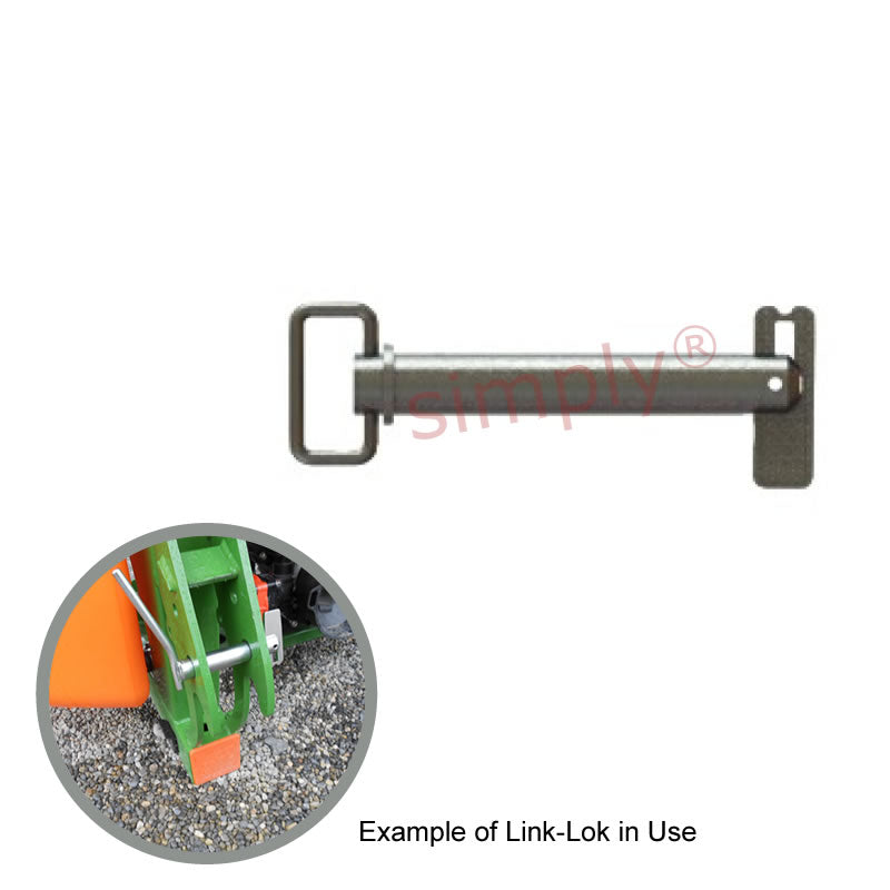 SLPT3221001 LinkLok Drawbar/Tow Pin for use with Agricultural Machinery/Trailers 32x210mm
