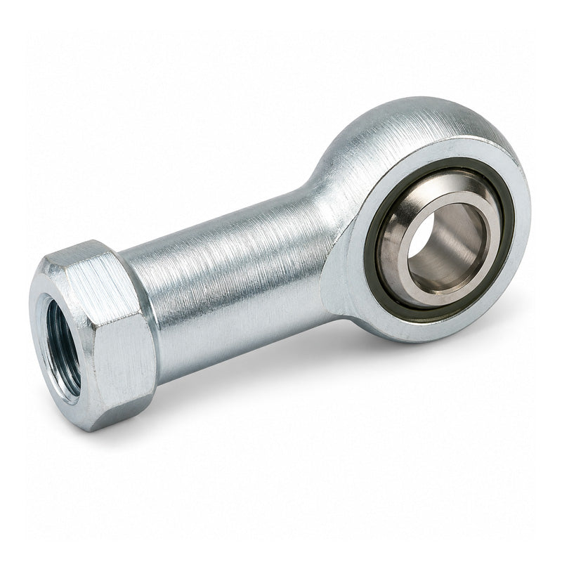 ISB TSF15BB-E Right Hand Maintenance Required Steel/Steel Plain Female Rod End M15 Thread