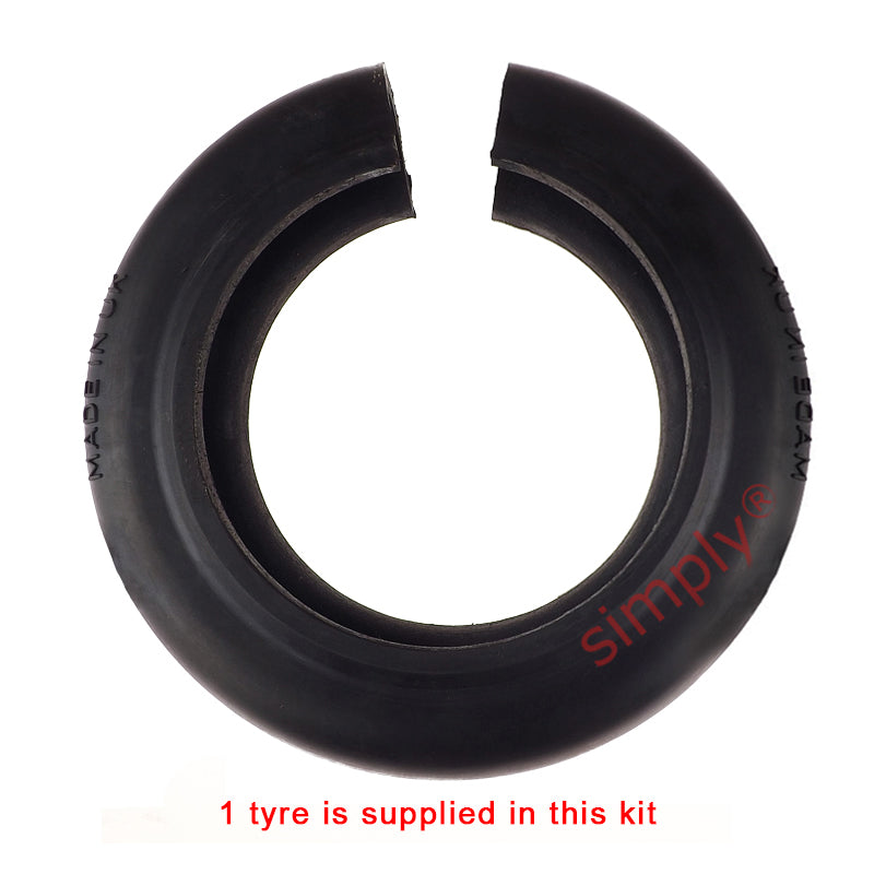 Major Brand F110F/F110F Inner Facing Taper Bores Type Tyre Drive Coupling Assembly with Natural Rubber Tyre