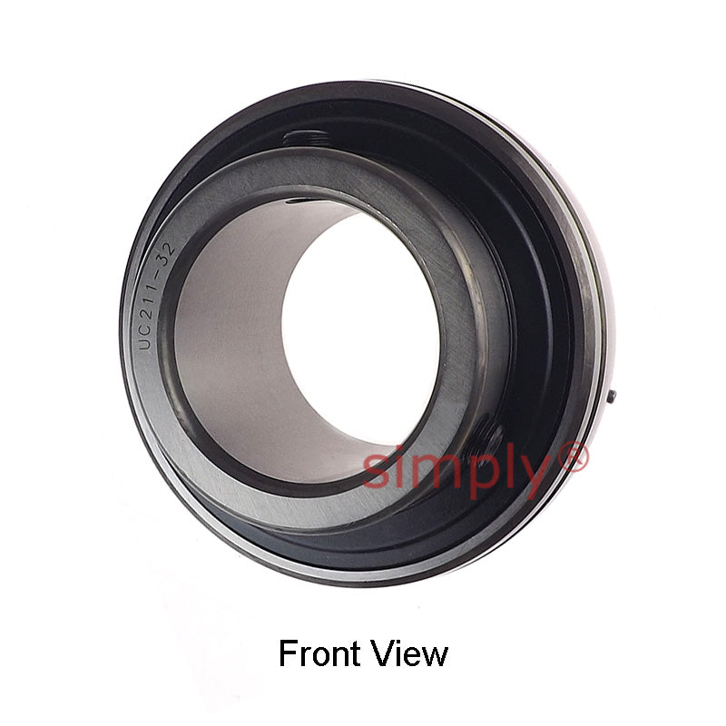 UC211-32 Imperial Bearing Insert with 2 inch Bore 100mm Outside Dia