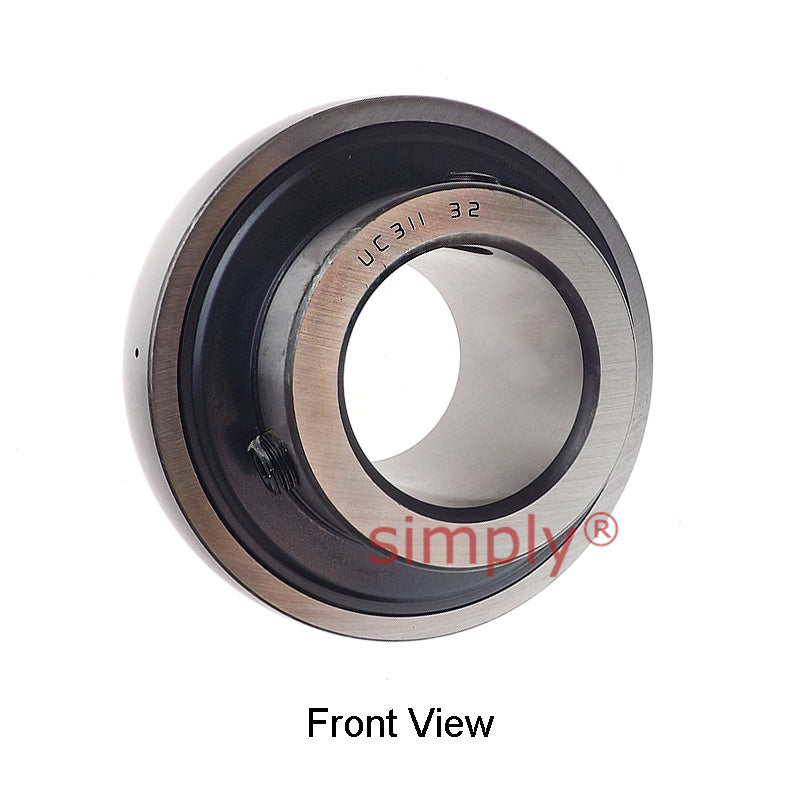 UC311-32 Heavy Duty Metric Bearing Insert With 2 inch Bore 120mm Outside Dia