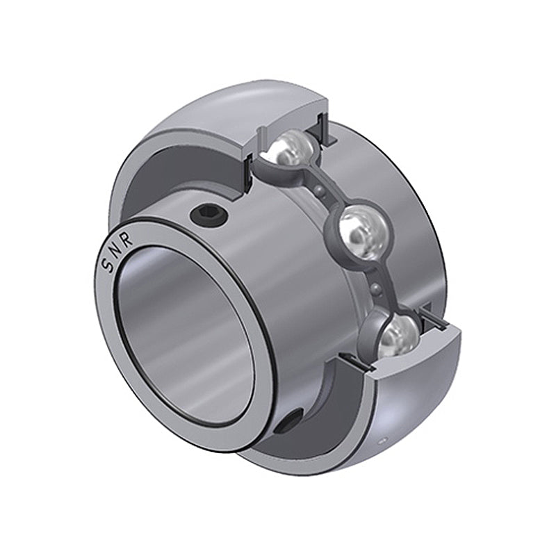 SNR UC306-19G2 Imperial Full Width Spherical Outer Bearing Insert 1-3/16 inch Bore 72mm Outside Diameter with Grub Screws - Allow 2-3 Days