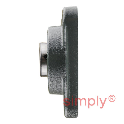 NTN UCF307D1 Metric Four Bolt Square Cast Iron Flange Housing with 35mm Bore Insert