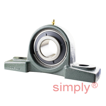 NTN UCPX08D1 Metric Cast Iron Two Bolt Pillow / Plummer Block Housing with 40mm Bore Insert