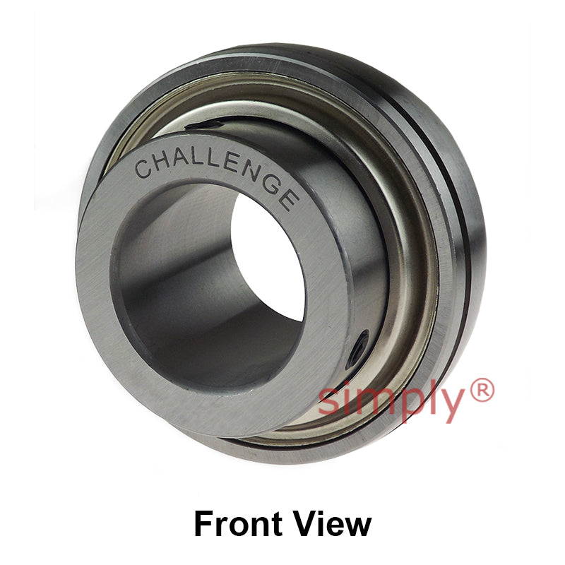 Challenge UCX07 Metric Insert with Grub Screws with 35mm Bore 80mm Outside Dia and Triple Lip Seal Ideal for Agricultural and Outdoor Use