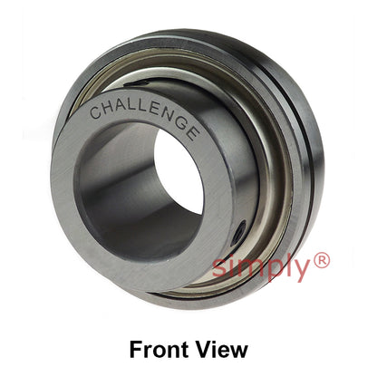 Challenge UCX07 Metric Insert with Grub Screws with 35mm Bore 80mm Outside Dia and Triple Lip Seal Ideal for Agricultural and Outdoor Use