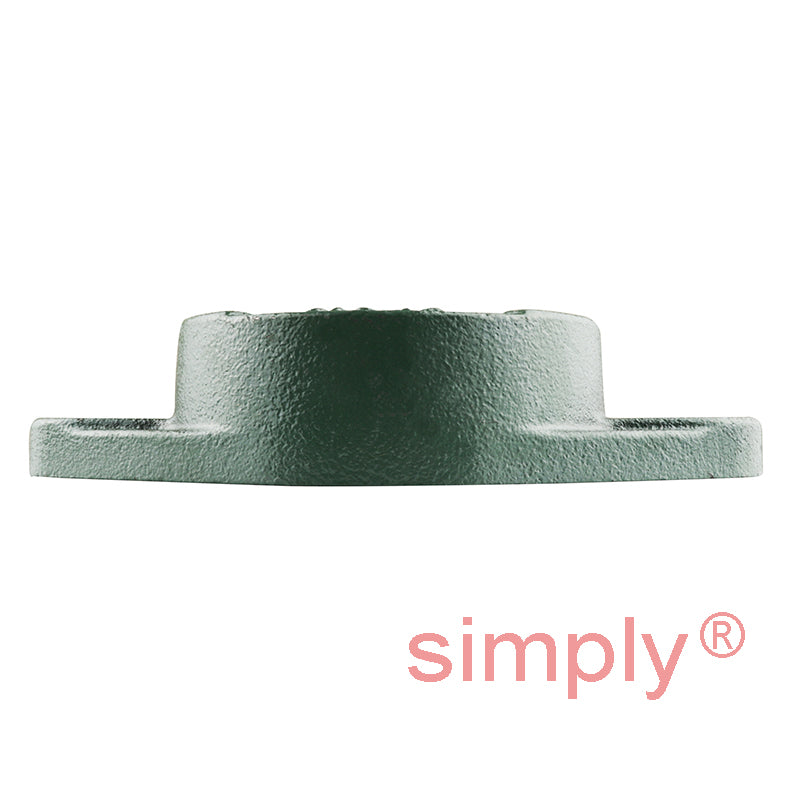 UKFL210 Metric Two Bolt Oval Cast Iron Flange Housing with 50mm Tapered Bore Insert (Requires Adaptor Sleeve - Sold Seperately)