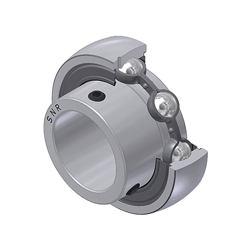 SNR US210G2T04 Metric Flatback Spherical Outer Low Temp Bearing Insert 50mm Bore 90mm Outside Diameter with Grub Screws - Allow 2-3 Days