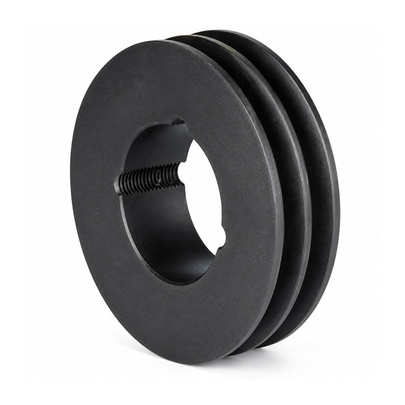 132X2SPZ 132mm Pitch Diameter SPZ Section Tapered Locking Bush Type Pulley with 2 Grooves (Bush not Incl.)