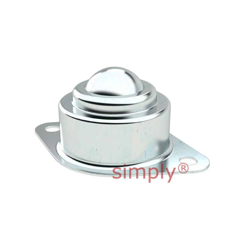 High-Performance 2 Bolt Surface Mount Ball Transfer Unit with 15.88mm Stainless Steel Ball - Allow 2-3 Days