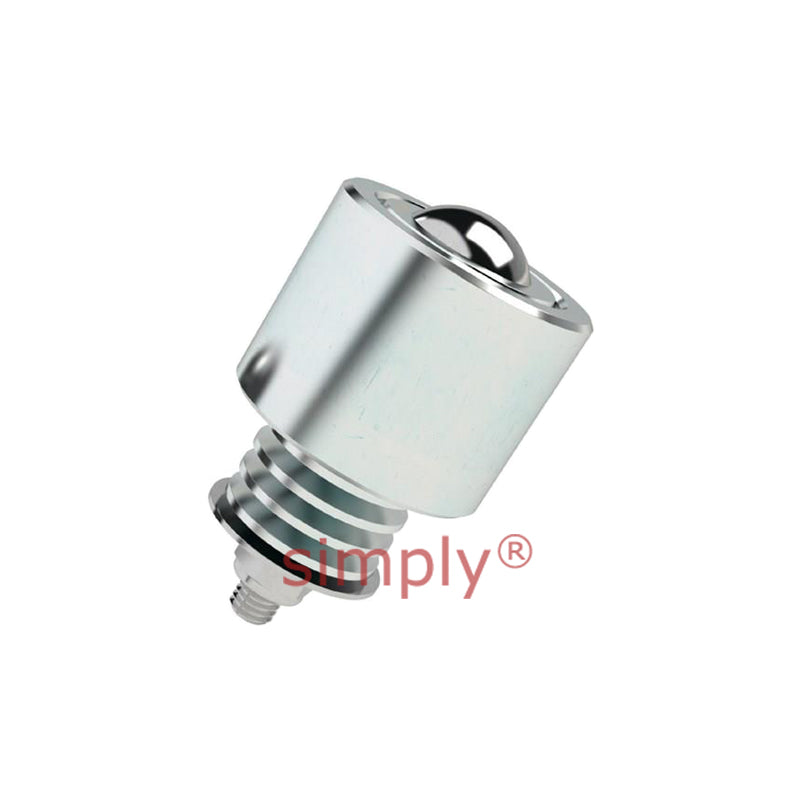 High Capacity External Spring Loaded Ball Transfer Unit with 50.8mm Steel Ball - Load Capacity 762kg - Allow 2-3 Days