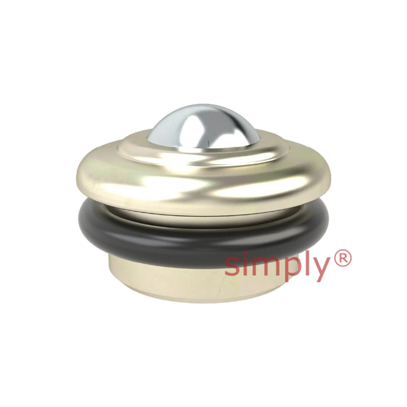 High-Performance Medium Duty Ball Transfer Unit with O-Ring with 20.7mm Steel Ball - Load Capacity 80kg - Allow 2-3 Days