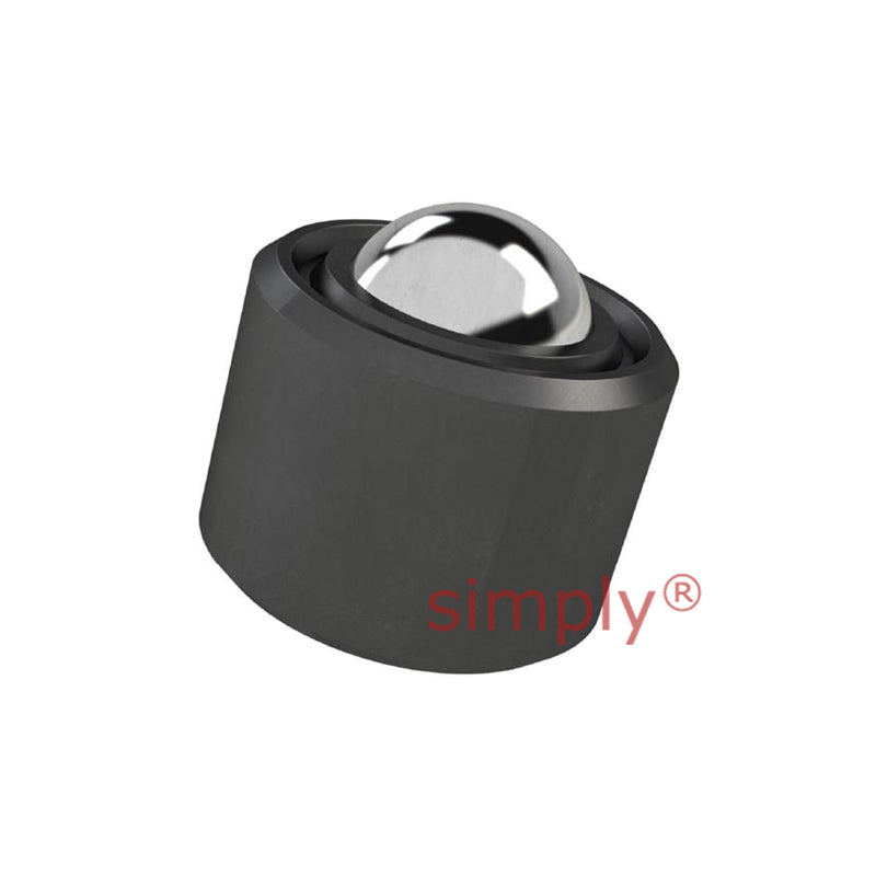 High-Performance Push Fit Ball Transfer Unit with 25.4mm Stainless Steel Ball - Load Capacity 116kg - Allow 2-3 Days