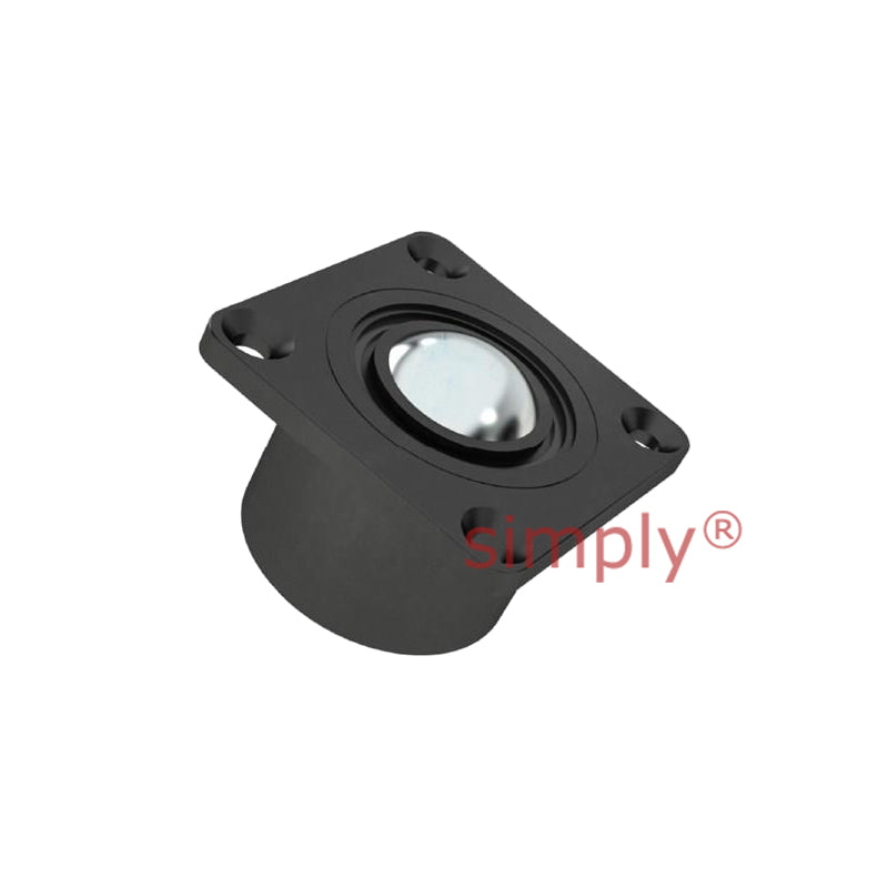 High-Performance High Capacity 4 Bolt Top Mounted Square Ball Transfer Unit with 25.4mm Stainless Steel Ball - Load Capacity 219.09kg - Allow 2-3 Days