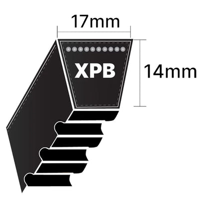 XPB2900 Gates Quad Power 4 XPB-Section Cogged V-Belt (Uniset Match)