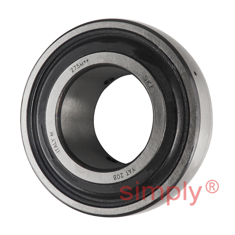 SKF YAT208 Grub Screw Type Bearing Insert with 40mm Bore 80mm Outside Diameter