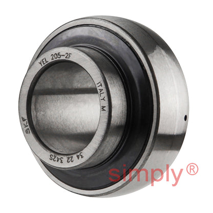 SKF YEL205-2F Eccentric Locking Collar Bearing Insert with 25mm Bore 52mm Outside Diameter