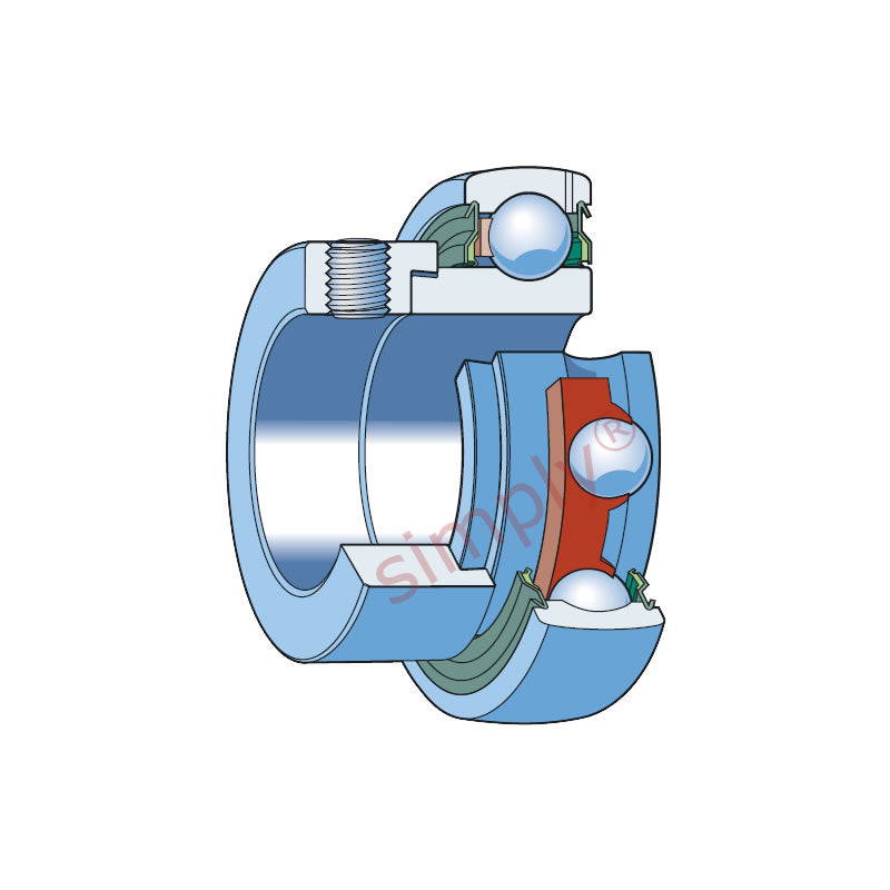 SKF YET212 Eccentric Locking Collar Bearing Insert with 60mm Bore 110mm Outside Diameter